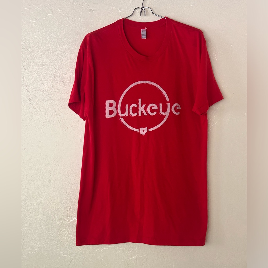 Ohio State Buckeyes Red American Apparel Tee Large